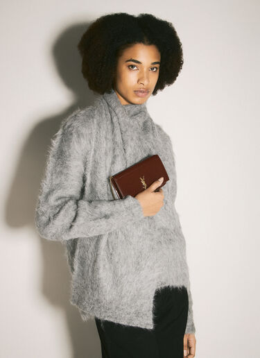 Cassandre 手机套 Saint Laurent Cassandre 手机套 酒红色 sla0258018