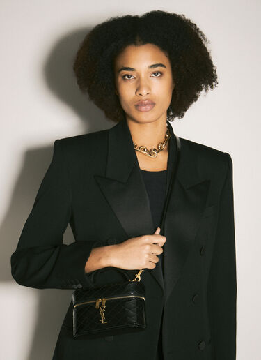 Saint Laurent Gaby Vanity Shoulder Bag Black sla0258020
