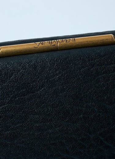 Large Leather Clutch Saint Laurent Large Leather Clutch Black sla0258049