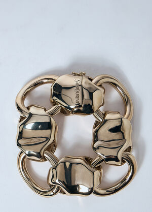 Saint Laurent Shell Chain Bracelet Gold sla0258054