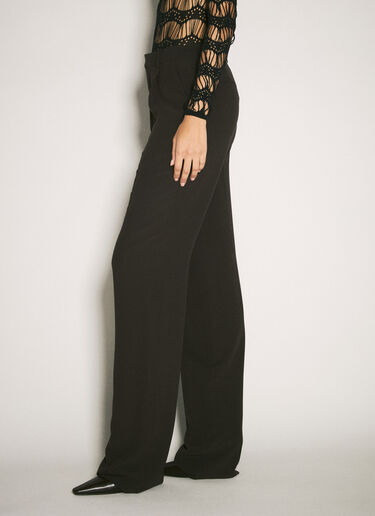 Silk Tailored Pants Saint Laurent Silk Tailored Pants Black sla0258059