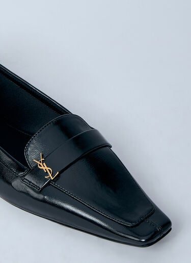 Poppy Ballerina Flats Saint Laurent Poppy Ballerina Flats Black sla0259033