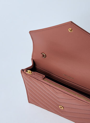 Saint Laurent 카상드르 체인 지갑 브라운 sla0259069
