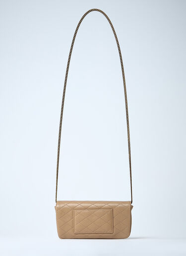 Saint Laurent Gaby Chain Phone Holder Beige sla0259086