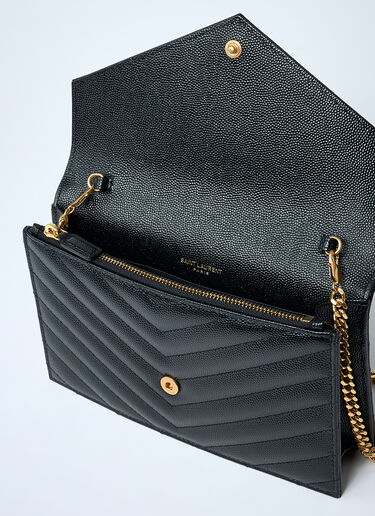 Cassandre Envelope Chain Wallet Shoulder Bag Saint Laurent Cassandre Envelope Chain Wallet Shoulder Bag Black sla0259122
