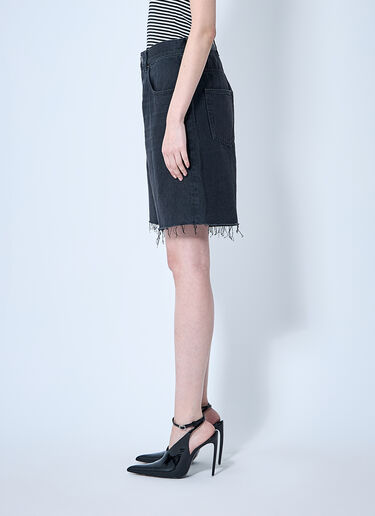 Saint Laurent 牛仔短裤  黑色 sla0260072