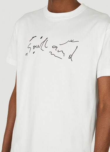 Scribbled Logo T-Shirt Soulland Scribbled Logo T-Shirt White sld0149002