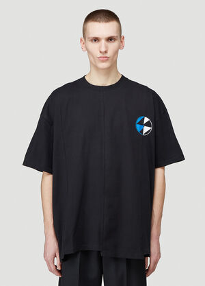 The Salvages Reconstructed Split Logo T-Shirt Black slv0144003