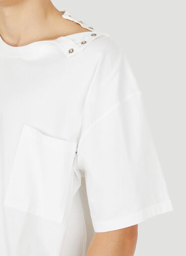 Snap-Stud T-Shirt The Salvages Snap-Stud T-Shirt White slv0150007