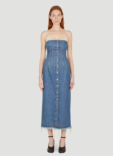 Bustier Denim Dress Sportmax Bustier Denim Dress Blue spx0252009