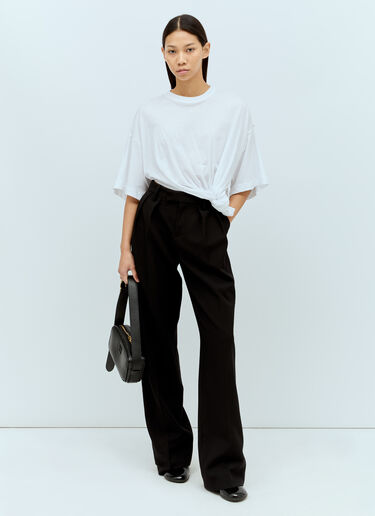 Sportmax 트위스트 티셔츠 화이트 spx0256003