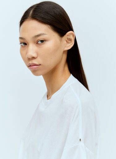 Sportmax 트위스트 티셔츠 화이트 spx0256003