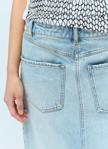 Backwards Denim Skirt Sportmax Backwards Denim Skirt Blue spx0256004