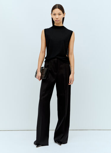 Sportmax 테일러드 트윌 팬츠  블랙 spx0256011