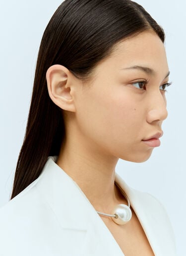 Sportmax 유리 구슬 목걸이 실버 spx0256026