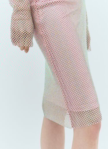 Sportmax Rhinestone Tulle Skirt Pink spx0257003