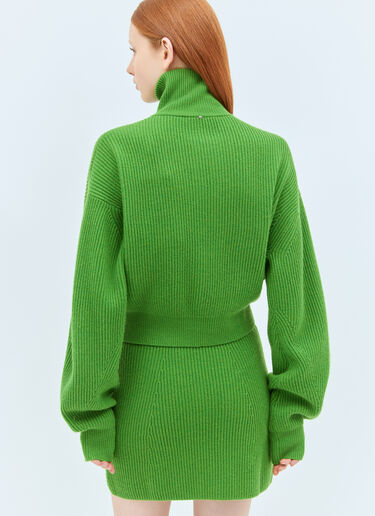 Sportmax Wool-And-Cashmere-Blend Cardigan Green spx0258009