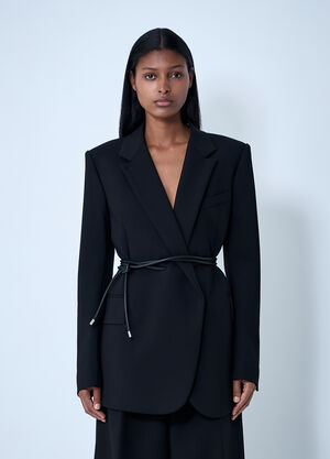 Sportmax Belted Single-Breasted Blazer Black spx0261001