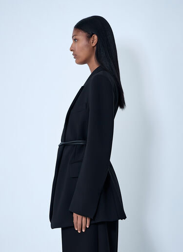 Sportmax Belted Single-Breasted Blazer Black spx0261001
