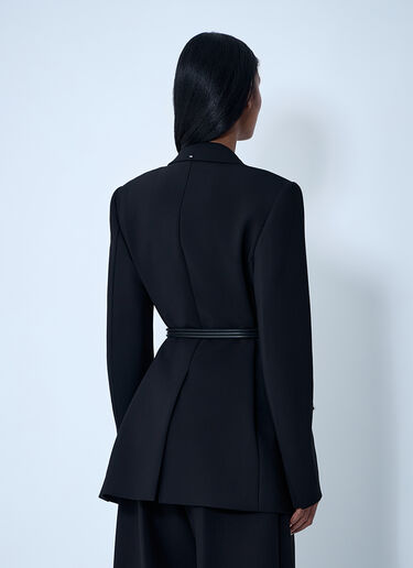 Belted Single-Breasted Blazer Sportmax Belted Single-Breasted Blazer Black spx0261001