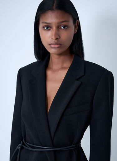 Sportmax Belted Single-Breasted Blazer Black spx0261001