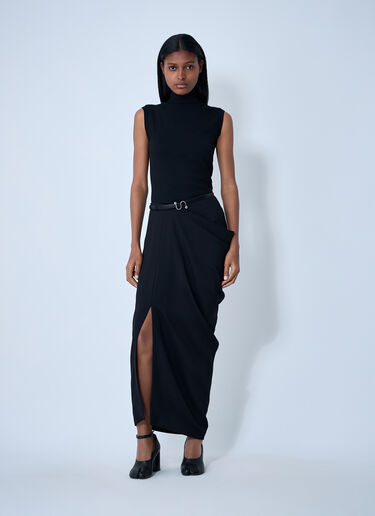 Draping Asymmetric Skirt Sportmax Draping Asymmetric Skirt Black spx0261011