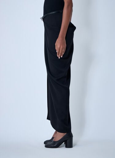 Sportmax Draping Asymmetric Skirt Black spx0261011