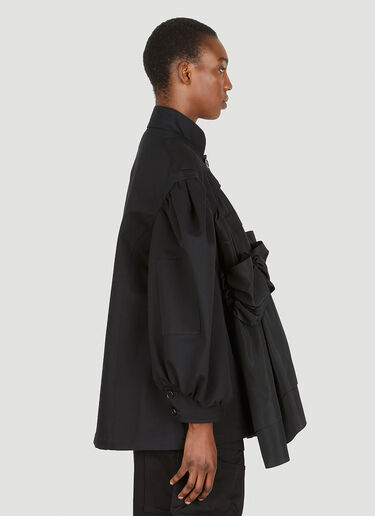 Simone Rocha 개더 시그니처 슬리브 재킷 블랙 sra0250001