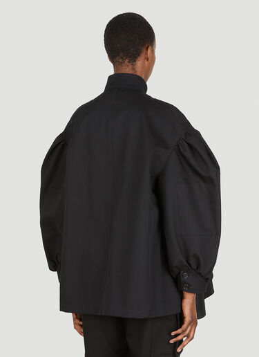 Simone Rocha 개더 시그니처 슬리브 재킷 블랙 sra0250001