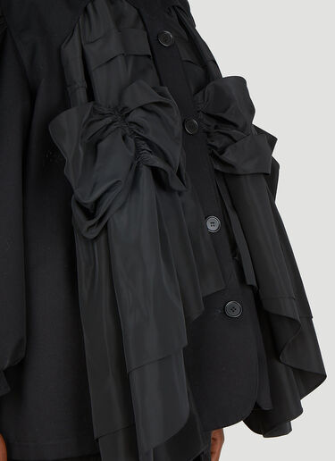Simone Rocha 개더 시그니처 슬리브 재킷 블랙 sra0250001