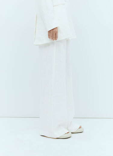 Linen Wide Leg Pants St. Agni Linen Wide Leg Pants Cream sta0255002