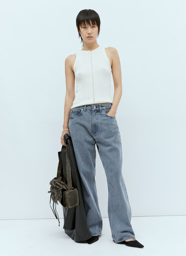 Stitch Detail Tank Top St. Agni Stitch Detail Tank Top White sta0255014
