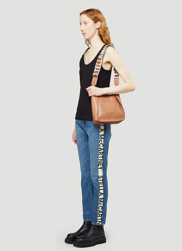 Logo Tote Bag Stella McCartney Logo Tote Bag Brown stm0243040
