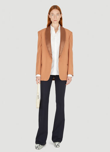 Stella McCartney Contrasting Lapel Blazer Orange stm0250009