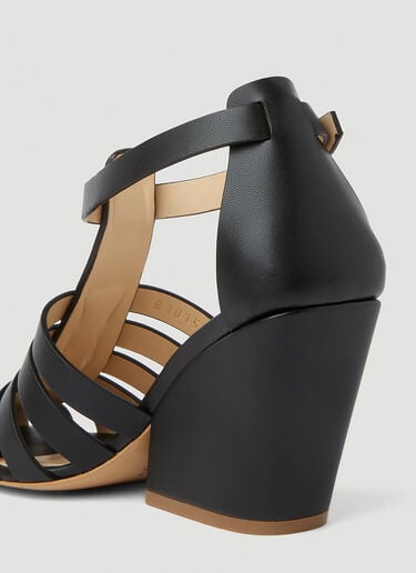 Stella McCartney Cowboy 渔夫高跟凉鞋 黑色 stm0251020