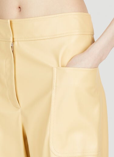 Stella McCartney 얼터매트 와이드 레그 팬츠 옐로우 stm0253001