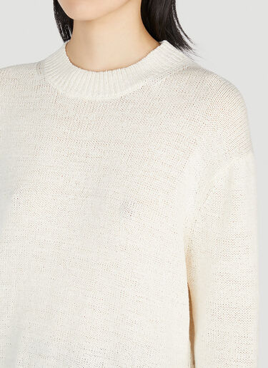 Asymmetric Sweater Studio Nicholson Asymmetric Sweater White stn0252003