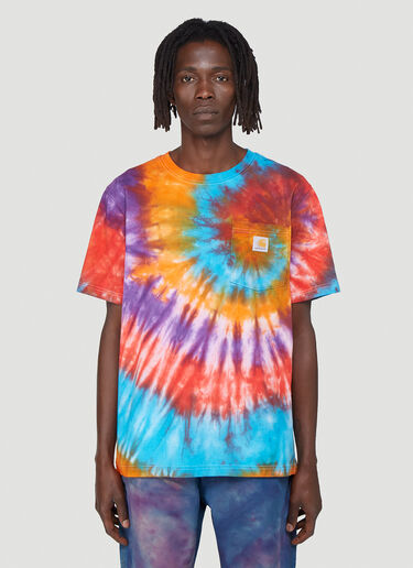 X Carhartt Tie-Dyed T-Shirt Stain Shade X Carhartt Tie-Dyed T-Shirt Blue stn0342018