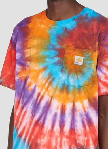 X Carhartt Tie-Dyed T-Shirt Stain Shade X Carhartt Tie-Dyed T-Shirt Blue stn0342018