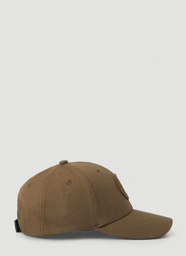 Stone Island 컴퍼스 패치 베이스볼 캡 브라운 sto0148094