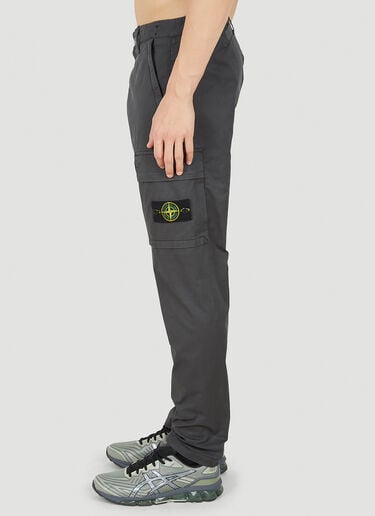 Stone Island 컴퍼스 패치 카고 팬츠 그레이 sto0150113