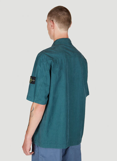 Stone Island 罗盘贴饰衬衫 绿色 sto0152032
