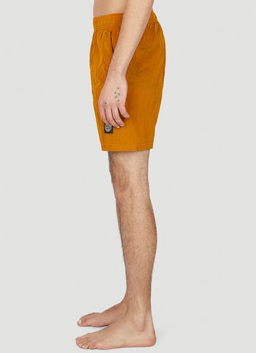 Compass Patch Swim Shorts Stone Island Compass Patch Swim Shorts Orange sto0152044