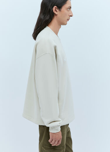 Stone Island 徽标印花运动衫 米色 sto0154012