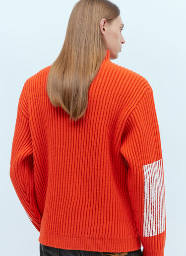 Patch Pocket Wool Sweater Stone Island Patch Pocket Wool Sweater Orange sto0154015