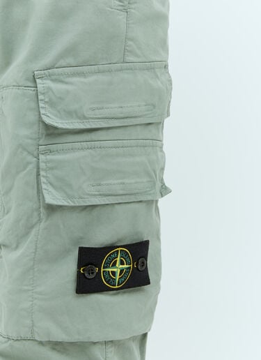 Stone Island 斜纹布工装裤 绿色 sto0154080