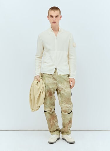 Stone Island 고스트 지퍼 가디건 크림 sto0156004