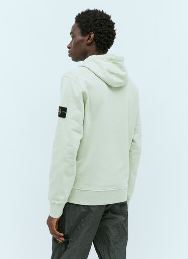 Stone Island 로고 패치 후드 맨투맨 그린 sto0156064
