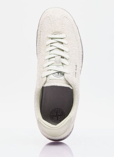 Stone Island 락 스웨이드 스니커즈 그린 sto0156110