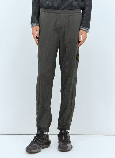 Stone Island 컴퍼스 패치 트랙 팬츠  그레이 sto0158028